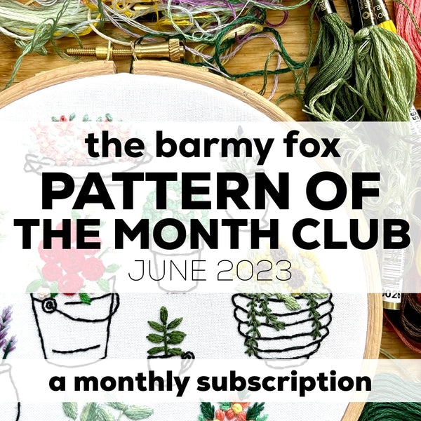 June 2023 Embroidery PDF Pattern  - Re-release