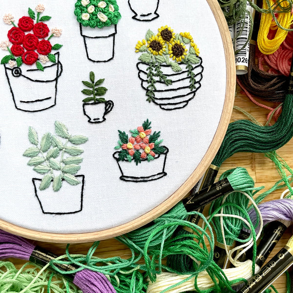June 2023 Embroidery PDF Pattern  - Re-release