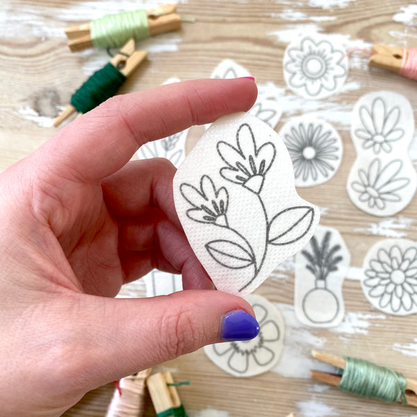 Floral Stick and Stitch Digital Download Embroidery Designs
