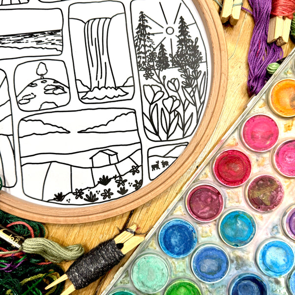 Little Slices of Paradise Stitchalong, Live Video Tutorials on Instagram