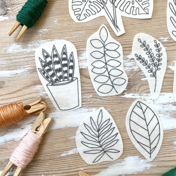 Plants Stick and Stitch Digital Download Embroidery Designs