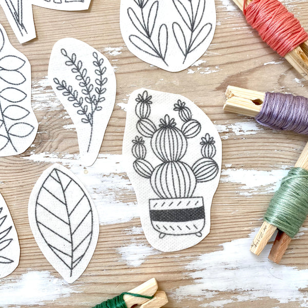Plants Stick and Stitch Digital Download Embroidery Designs