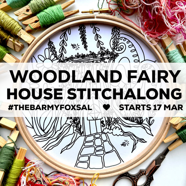 The Woodland Fairy House Stitchalong, Live Video Tutorials on Instagram