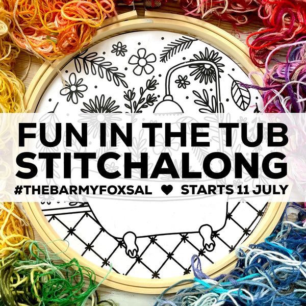 Fun in the Tub Stitchalong, Live Video Tutorials on Instagram