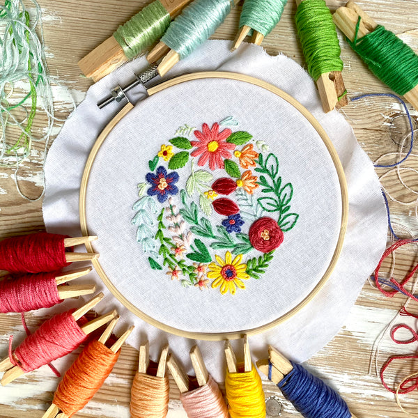 June 2021 Embroidery PDF Pattern  - Re-release