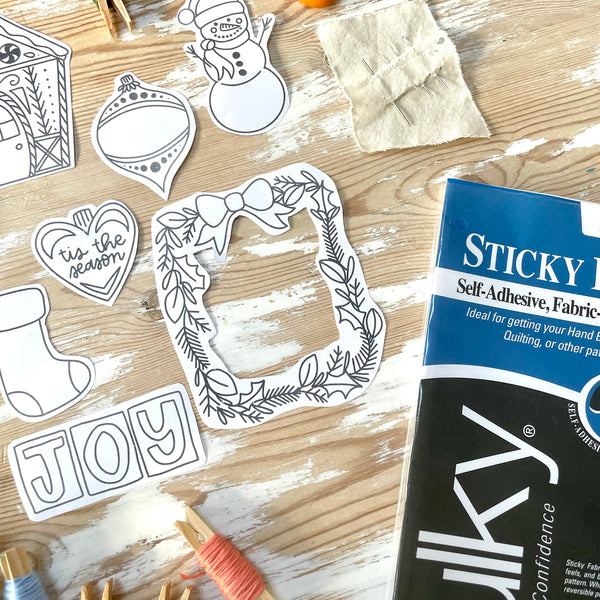 Stitch the Halls Felt Ornament Project Stitchalong, Live Video Tutorials on Instagram
