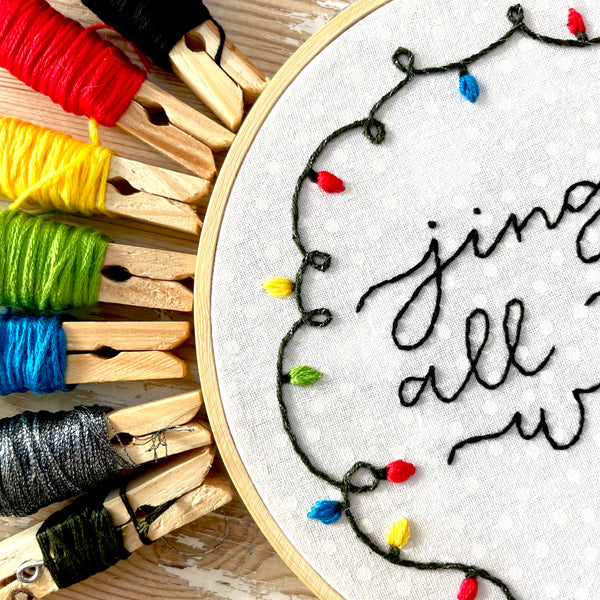 December 2021 Embroidery PDF Pattern  - Re-release