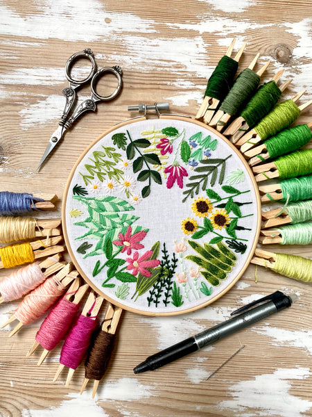 August 2021 Embroidery PDF Pattern  - Re-release