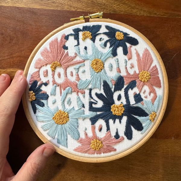 January 2025 Embroidery PDF Pattern  - Re-release
