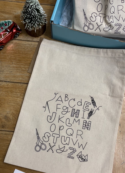 The ABCs of Embroidery Project Bag