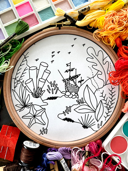 Sunken Ship Stitchalong Stitchalong, Live Video Tutorials on Instagram