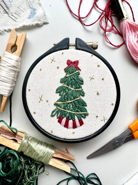 Christmas tree 3 inch Embroidery KIT