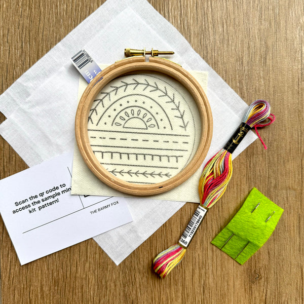 The Sampler 4 inch Embroidery Kit