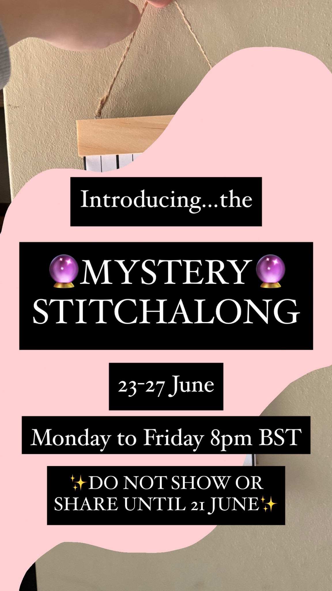 MYSTERY STITCHALONG, Live Video Tutorials on Instagram