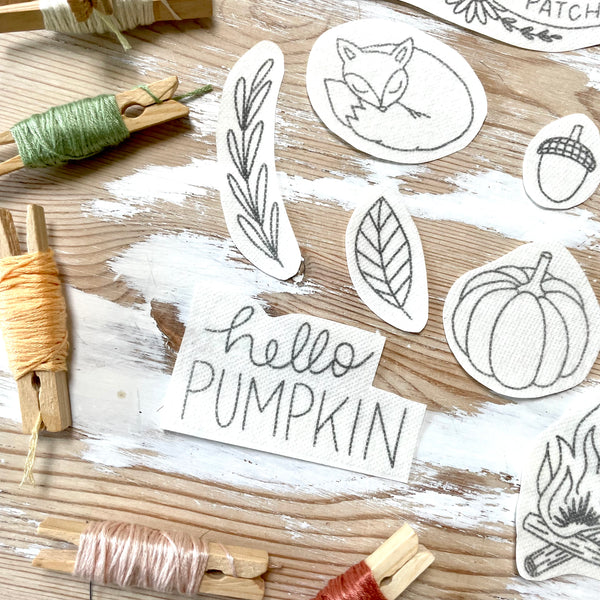 Autumn Stick and Stitch Digital Download Embroidery Designs