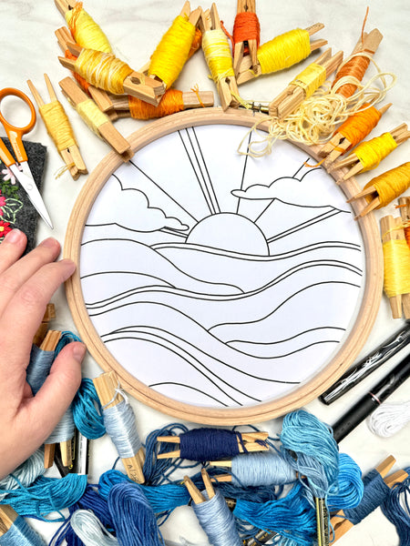 Rays and Waves Stitchalong, Live Video Tutorials on Instagram