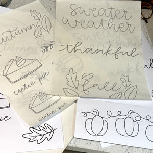 Stitching on Sweatshirts Autumn Designs, Live Video Tutorial on Instagram