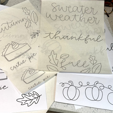 Stitching on Sweatshirts Autumn Designs, Live Video Tutorial on Instagram