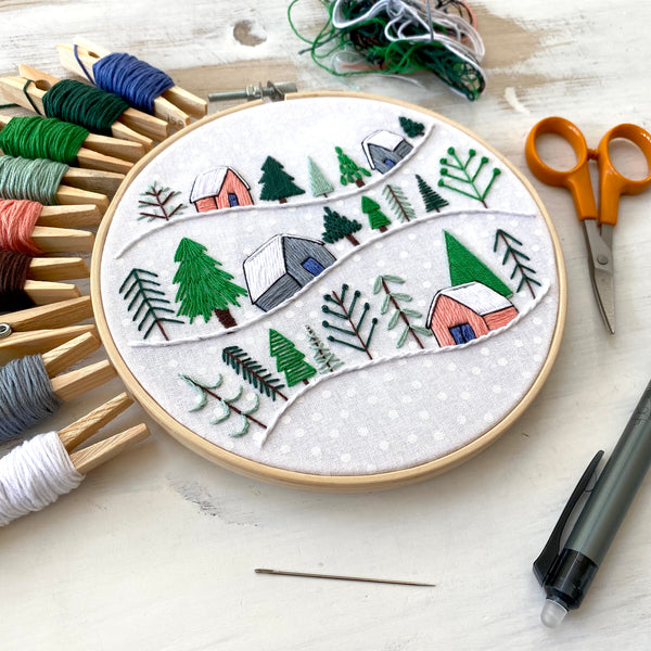 Winter Wonderland 6 inch Embroidery Kit