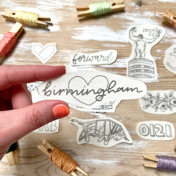 The Birmingham Pack Stick and Stitch Digital Download Embroidery Designs