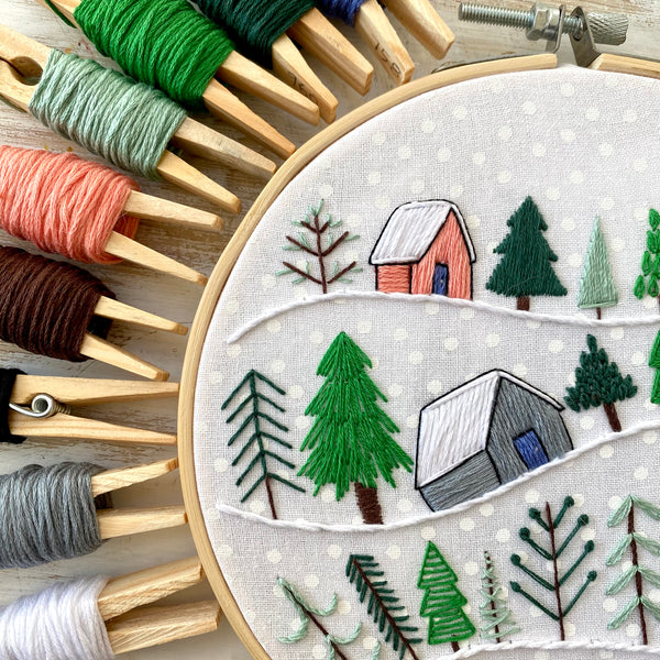 Winter Wonderland 6 inch Embroidery Kit