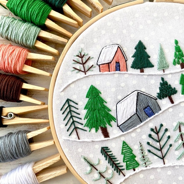 Winter Wonderland 6 inch Embroidery Kit