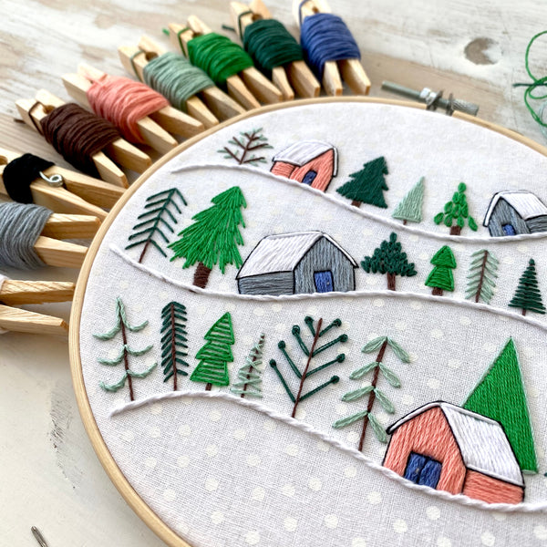 Winter Wonderland 6 inch Embroidery Kit