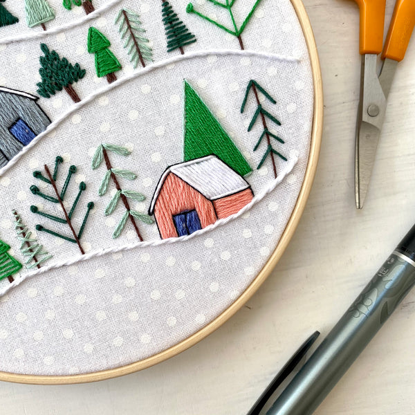 Winter Wonderland 6 inch Embroidery Kit