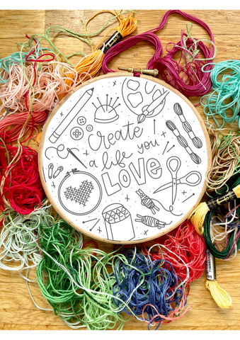 Create A Life You Love Stitchalong Stitchalong, Live Video Tutorials on Instagram