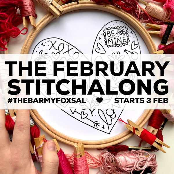 The 2025 February Stitchalong, Live Video Tutorials on Instagram