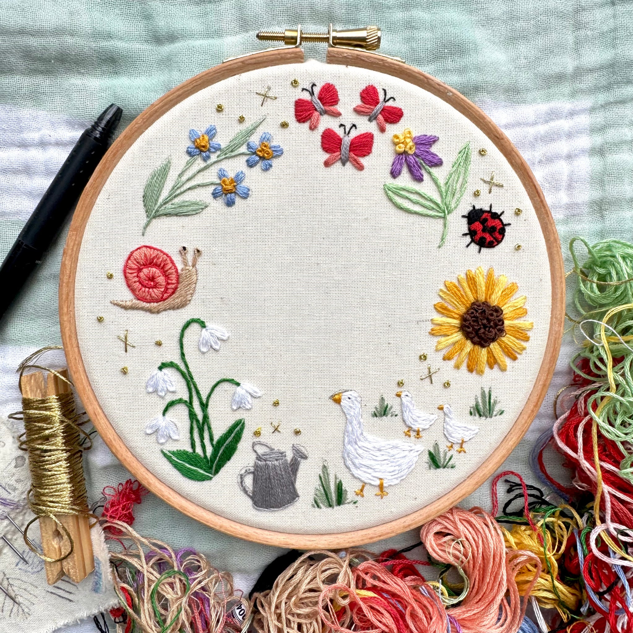 March 2025 Embroidery PDF Pattern  - Re-release