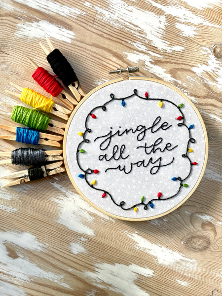 December 2021 Embroidery PDF Pattern  - Re-release
