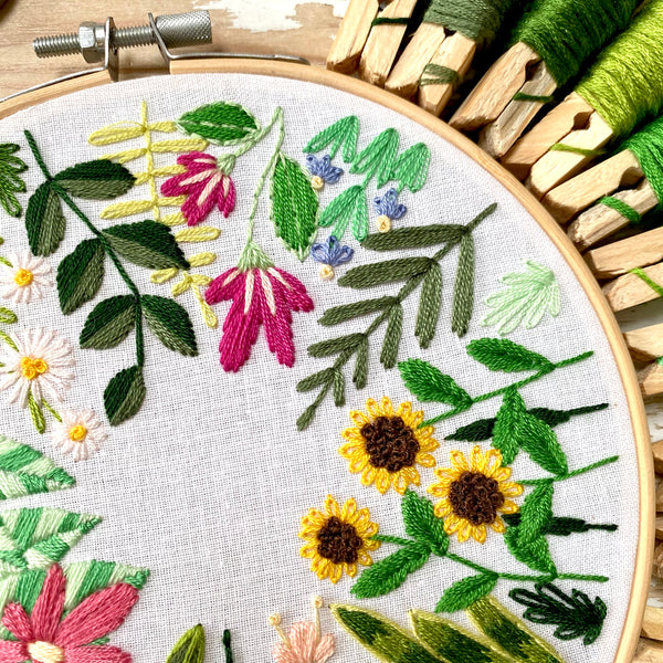 August 2021 Embroidery PDF Pattern  - Re-release