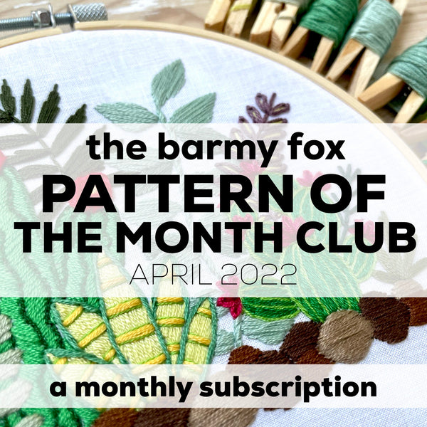 May 2022 Embroidery PDF Pattern  - Re-release